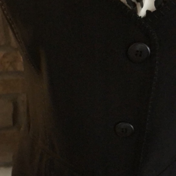 CHICO Black Vest with black & tan/gold patterned back 💐 - Picture 2 of 11